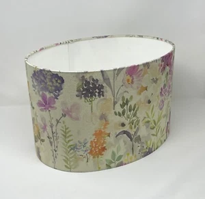 Pantalla de lámpara Aylesbury brezo flores seto floral sombra clara ovalada - Imagen 1 de 12