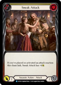Sneak Attack (Yellow) rare Outsiders Flesh and blood Tcg NM - Picture 1 of 1