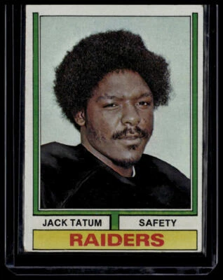 1974 Topps #14 Jack Tatum VG/EX Raiders - Image 1 of 2