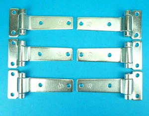 6 x Bisagra de puerta de acero galvanizado hoja plana para remolques y caja para caballos #FB7110ZP - Imagen 1 de 2