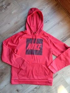 Nike Boys Red Dri-fit Medium Hooded Sweatshirt  - Picture 1 of 3