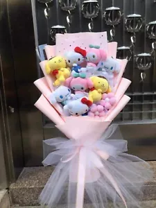 SANRIO PLUSH BOUQUET HELLO KITTY MY MELODY CINNAMOROLL | GRADUATION GIFT FOR HER - Picture 1 of 1