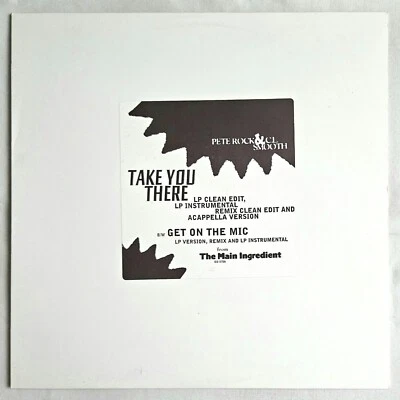 1994 - PETE ROCK & C.L. SMOOTH - TAKE YOU THERE / GET ON THE MIC - ELEKTRA PROMO - Image 1 of 4