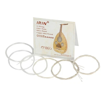 New Oud Strings Set Clear Nylon -Plated Copper Alloy Wound 12-Strings D8C5 - Image 1 of 4