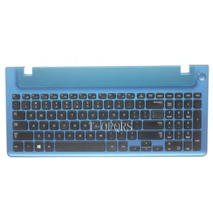 NEW English For Samsung NP350V5C NP355V5C US Keyboard With frame blue cover - Picture 1 of 5