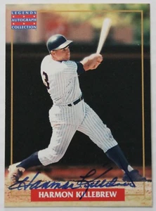 1996 LEGENDS AUTOGRAPH COLLECTION HARMON KILLEBREW TWINS ALUMNI AUTO HOF - Picture 1 of 3
