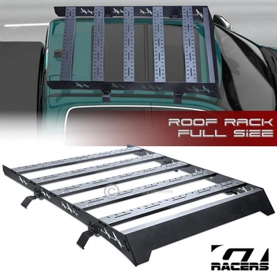 Para Silverado/Sierra 2500 HD 2015-2019 doble marco de ventana negro cesta de techo + carenado Foto 1 de 4