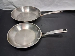 2 Calphalon Pfanne Bratpfannen Edelstahl 1388 8" Pfanne & 1390 10" Pfanne - Bild 1 von 12