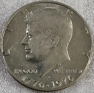 1976 D KENNEDY MEZZO DOLLARO AVE CIRCOLATO *B828 - Foto 1 di 3