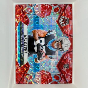 JaTavion Sanders 2024 Panini Mosaic Red Camo Reactive NFL Debut #288 Panthers - Bild 1 von 2