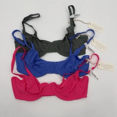 Lote de 3 sujetadores Smoothez by Aerie 34C malla transparente sin forro con aros NUEVO Foto 1 de 4
