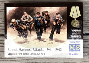 MASTER BOX 1/35 WW II SOVIET MARINES ATTACK 1941-1942 EASTERN FRONT # 35153 F/S - Picture 1 of 17