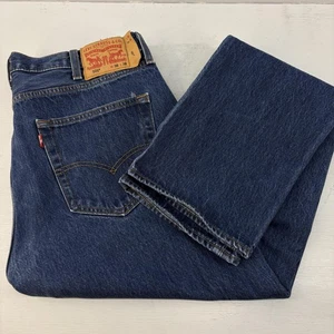 Levis 501 Jeans Herren 38 x 38 Blau Denim Button Fly Straight Leg Classic Fit - Bild 1 von 15