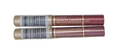 (LOTE DE 2) L'oreal Crayon Grande Lápiz de Color de Labios Jerez, Sellado Foto 1 de 2