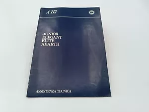 Manuale officina allestimenti dati Autobianchi A112 Abarth Elegant Juinior Elite - Foto 1 di 24