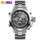 Skmei Men Watch Dual Time Digital Wristwatch Male Steel Shockproof Sport Watches