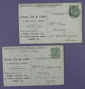 Postales antiguas de Pure Cocoa Company, 37 Great Eastern Street London - Imagen 1 de 2