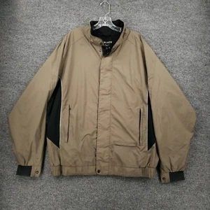 Dry Joys Fj Foot Joy Jacket Mens XL Brown Full Zip Country Club Windbreaker Golf - Picture 1 of 15