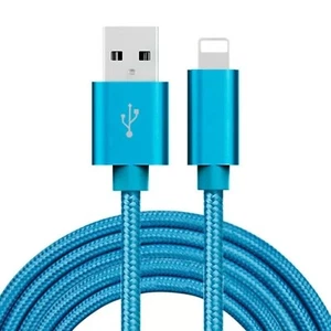 Braided USB Charger Phone Cable Data Cord For iPhone 14 13 12 11 Pro Max XR iPad - Picture 1 of 16