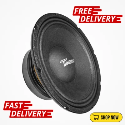 Timpano TPT-MD10 10" 800W 8-Ohm Midbass Speaker for Pro & Car Audio - Image 1 of 4