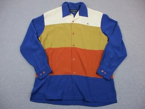 Stacy Adams Shirt Mens Large Blue Multicolor Long Sleeve Button Up Casual Relax - Picture 1 of 7