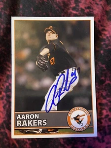 Aaron Rakers Autographed Orioles Postcard - Picture 1 of 2