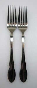 GS Gourmet Settings (2) Dinner Forks 18/10 Pattern " ASH " - Picture 1 of 4