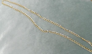 23" Gold Coloured Rope Chain Necklace - Picture 1 of 3
