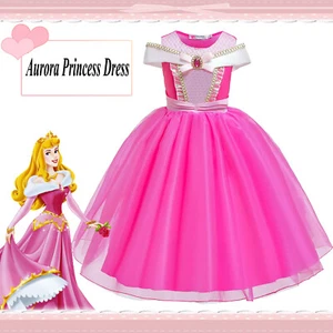 Aurora Princess Toddler Costume Deluxe Girls Party Dress Up Outfit for Cosplay - Picture 1 of 13