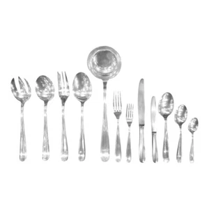 CHRISTOFLE DAX FLATWARE SET 47 PIECES SIVERPLATE FOR 6 - Picture 1 of 11