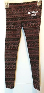 Victoria's Secret Rosa Texas A&M Ropa Activa/Leggins Pantalones Talla XS - Granate/Negro - Imagen 1 de 7