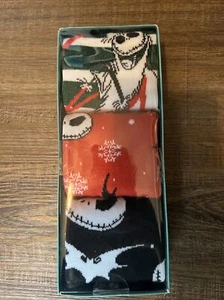 Bioworld Men's Nightmare Before Christmas Holiday Crew Socks Set of 3 New - Picture 1 of 2