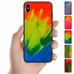 For Apple iPhone Series - Feather Print Pattern Mobile Phone Back Case Cover - Bild 1 von 6