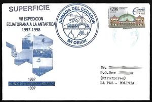 Ecuador - 1998, VII Ecuatorian Antarctic Expedition 1997-98, Cover To Bolivia - Picture 1 of 2