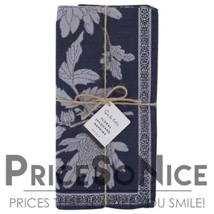 Sur La Table Floral Jacquard Blue Napkins, Set of 4 MSRP $35 - Picture 1 of 2