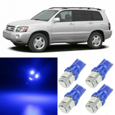10 x Ultra Blue Interior LED Light Package For 2001-2007 Toyota Highlander - Image 1 of 4