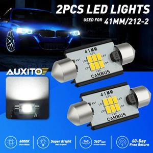 2 PIEZAS 42mm 6-SMD 3020 LED MAPA DOMO Luz Interior 578 211-2 6000K Blanco CANBUS - Imagen 1 de 10