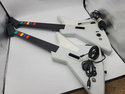 2x Guitar Hero Xbox 360 X-Plorer Xplorer Wired Controller 95065 For Parts Read - Image 1 of 4