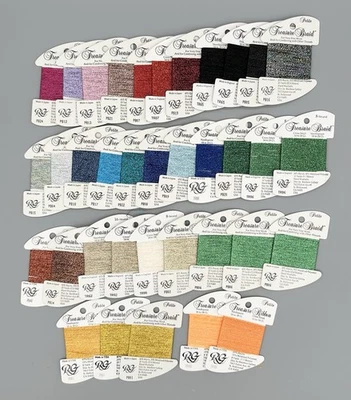Rainbow Gallery Threads Treasure Braid Petite, 8, and 16 Strand Lot of 36 Total - Image 1 of 4