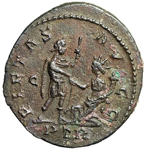 Maximiano Antoniniano "Mujer arrodillada levantándose" muy raro - Imagen 1 de 5