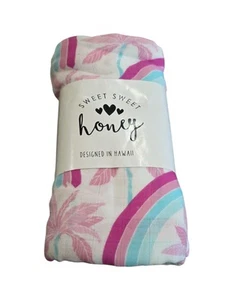 Sweet Sweet Honey Hawaii 47"x47" Swaddle Blanket. 70% Bamboo 30% Cotton - Picture 1 of 4