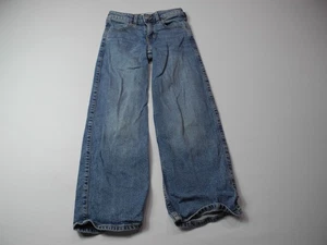 Abercrombie Kids Jeans Boys 7/8 Blue Big Sis Wide Leg Adjustable Waist Denim - Picture 1 of 10