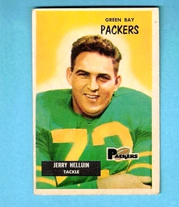 Jerry Helluin 1955 Bowman #144 en muy buen estado Packers B250 - Imagen 1 de 2