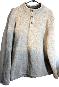 G.H. Bass & Co. Herren 1/4 Knopf XXL grau Pullover gebraucht - Bild 1 von 5