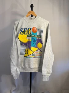 Vintage 1993 SEC College Basketball Tournament Sweatshirt XL Made In USA - Picture 1 of 4