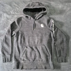Sudadera con capucha para mujer Carhartt calce relajado manga logotipo mediana - Imagen 1 de 7