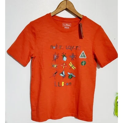 Camiseta L.L.Bean Nueva Niños Brilla en la Oscuridad Talla 10-12 Niños Regreso a la Escuela Campamento Foto 1 de 4