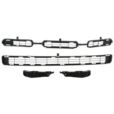Bumper Face Bar Grilles For 2009-2012 Toyota RAV4 Textured Black Plastic Foto 1 de 4