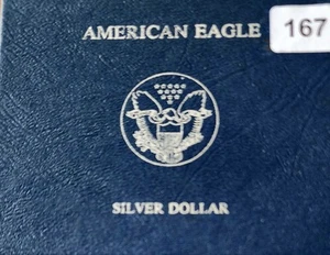 1988 American Eagle Silver Dollar Uncirculated w/box and COA + TONING - Picture 1 of 8