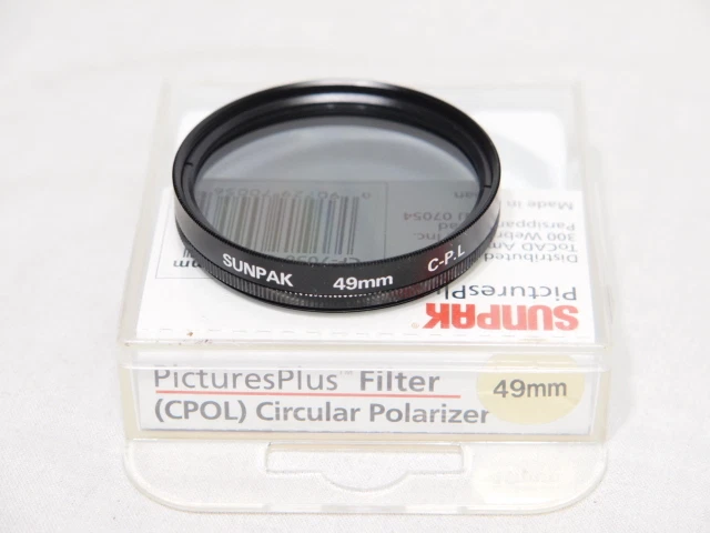 SUNPAK CPOL CIRCULAR POLARIZER FILTER 49mm MINT - Image 1 of 1